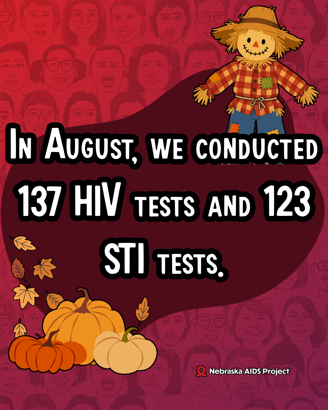 In July we conducted 124 HIV tests and 107 STI tests